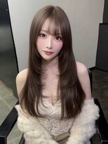 ラピス 名古屋本店(Lapis)&nbsp;グレージュ×レイヤー×エクステ