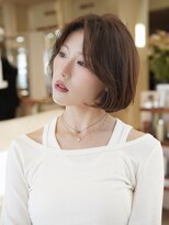 ビュートリアム 福岡(BEAUTRIUM)&nbsp;大人可愛い"ナチュラルボブ"×透明感"シアーベージュ"