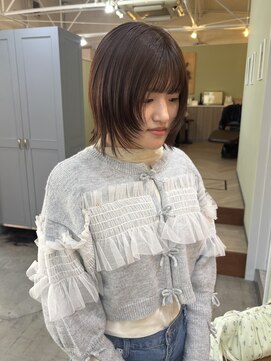 キュオンシア(CUEON. ciea) ウルフレイヤー×オリーブベージュ