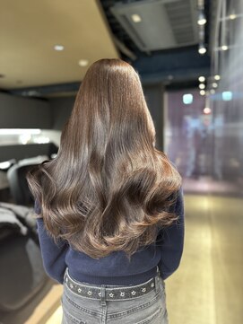 ペレ 原宿(PELE) ダークパープルナチュラルショート夏のヘアアレンジ原宿
