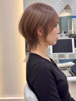シー バイ ロンド 新宿(Sea by Lond)&nbsp;【福島】ラテベージュ耳かけくびれヘアショートウルフ新宿