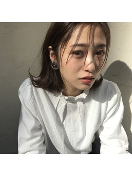 シェノン 西梅田(CHAINON) 前髪/グレーベージュ/ブラウン/黒髪/ウェットヘア