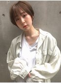 小顔にみせるショートヘア＊担当　坂本