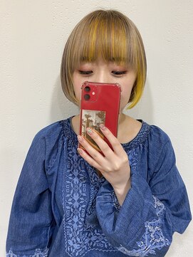 エル(EL by green) (Kotaro)ポイントカラー×フォギーベージュ×ハニーイエロー
