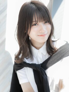 ローマ ギンザ(ROMA Ginza) 【ROMA銀座】大人可愛い黒髪アッシュ/韓国風/くびれ巻きセミディ