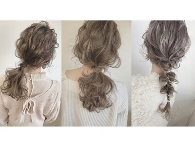 ヘアアレンジ★結婚式、前撮りにも。