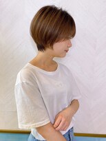 ロンド ストラーダ 心斎橋(Lond strada)&nbsp;ショート×ハイライト白髪ぼかし×マチルダボブ[心斎橋]