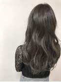 くびれヘアアプリコットオレンジ夏ハイライトカラー