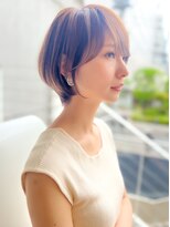 ロンドエニカ 大宮(Lond enika)&nbsp;斜め前髪グレージュカラーシルキーべジュマッシュパーマ[大宮]