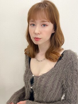 マリアバイアフロート(Maria by AFLOAT) 【山田】ショートバングフェミニンカールセミディ