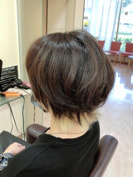 松本平太郎美容室 土浦パートワン(PART1) マッシュウルフ×30代