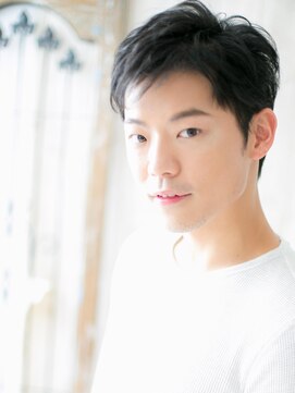 モッズヘア メン 上尾東口店(mod's hair men) ネイビーブラックくせ毛風ツーブロックウェットヘアX上尾