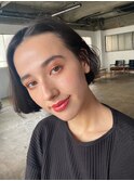 大人美人ワンカール小顔補正立体カットうるツヤ艶感前髪