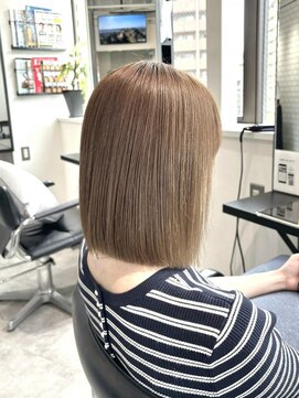 エイス 梅田 中津(Ace) ストレートボブ　ブリーチなしダブルカラー