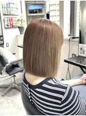 ストレートボブ ブリーチなしダブルカラー