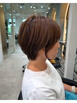 ロンドエニカ 大宮(Lond enika)&nbsp;黒髪ボブルフネビージュ小顔ワンレンスペインカール大宮