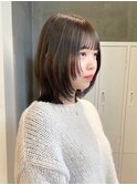 顔周りレイヤーカット/イメチェンヘアスタイル/ワイドバング