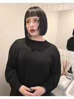 チーカ(chica)&nbsp;オン眉レイヤーボブ　外ハネボブ　似合わせカット　ワイドバング