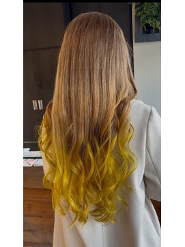 ビハインドザカーテン(BEHIND THE CURTAIN) ミルクティー×イエロー×グラデーションカラー