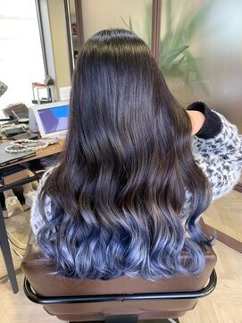 ボタニウム バイ アールサロン(BOTANIUM by RrSALON) ダメージレス美髪グラデーション×ブルーシルバー