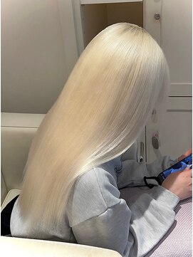 ベレーザ 渋谷(BELEZA) 13152髪質改善金髪ホワイトブロンドマロンベージュストレート