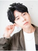メンズヘア◎小顔刈り上げツーブロック韓国マッシュビジネス黒髪