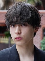 エリマバイフィフス 調布(elima by fifth) 波巻きパーマメンズマッシュセンターパートツイストスパイラル