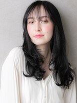 カバーヘア ブリス 川口(COVER HAIR bliss)&nbsp;大人美人黒髪アッシュ毛先パーマレイヤーロング312W川口30代40代