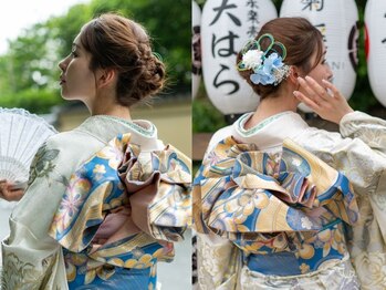 京都着物レンタルmimosa高台寺店 ヘアセット/着付/浴衣/振袖【ミモザ】