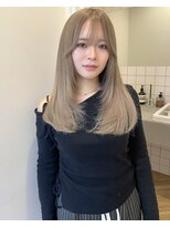 チーカ(chica)&nbsp;やわらかミルクティーベージュ × 顔まわりレイヤー