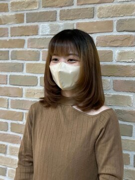 セットアップ 倉敷美和店(SET-UP) 重めレイヤーカット11/11暗めカラー