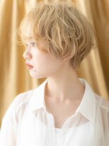 カバーヘア イヴ 戸頭店(COVER HAIR EVE)&nbsp;ブリーチカラーレイヤーパーマラフショートTd1戸頭10代20代30代