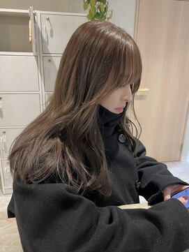 ザックジングウ 表参道(ZACC JINGU) ブリーチなしベージュカラー/ロングレイヤー/透明感カラー