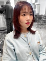 ユーフォリア 新宿通り(Euphoria)&nbsp;ワインレッド/チェリーレッド/レイヤーカット