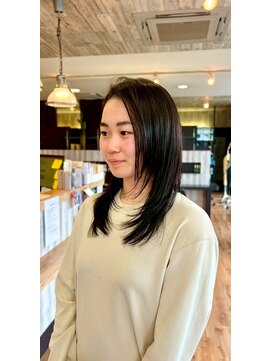 ヘアショップエヌアンドエー 久喜店(hairshop N&A) ナチュラルレイヤーミディアム/小顔見え大人美人ヘアスタイル
