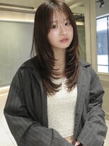 ニュートン(NEWTON)&nbsp;レイヤーカット　レイヤー　顔周り　韓国　透明感カラー　立川