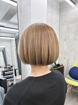 オントエンヘアー(ONTOEN.Hair) 大人のブロンドボブ