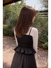 艶感UP髪質改善ストレート＋カット＋透明感カラー＋内部補修TR￥2３000 