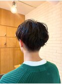 メンズカット/フェザーパーマ/ニュアンスパーマ/フェード/眉毛