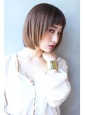 【Blanc/梅田】エッジショート/グラデーションカラー/オン眉