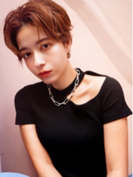 ラフィス ヘアー ピース 広島祇園店(La fith hair peace) 【La fith】 センターパート×ハンサムショート