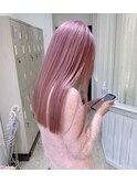 デザインカラーレイヤーカットウェットヘアオリーブベージュ