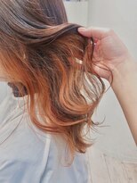 コトナ ヘアアンドリラックス 草加店(kotona Hair & relax) インナーカラー オレンジ