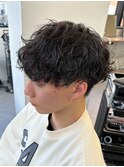 波巻きパーマスパイラルパーマツイストスパイラルパーマメンズ