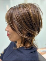 アイウィル(Ai WilL)&nbsp;ウルフカット　立体感　透明感　大人ハイライト　艶感　ショート