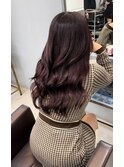 イメチェンハッシュカットフルバング似合わせレッドブラウン