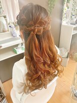 ジェネータ 新横浜店(GENETA)&nbsp;編み込みサイドハーフ【新横浜/ヘアセット】