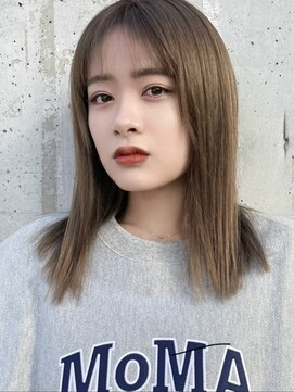 サンド クリア 横浜本店(sand clear) ボブディオリーブベージュ髪質改善縮毛矯正フェイスレイヤー