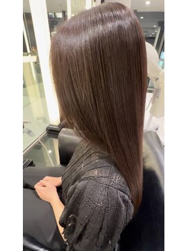 エアー 銀座タワー(AIR) プレミアムケアカラー/髪質改善/ツヤ髪スタイル【榛葉】