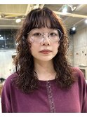 パーマウルフパーマ前髪パーマくるくるパーマスパイラルパーマ